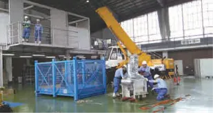 重量機工作業における技能訓練