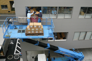 Office relocation, floor-to-floor moving, etc.