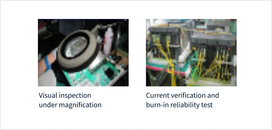 Inspection work for optical transmission equipment for base stations