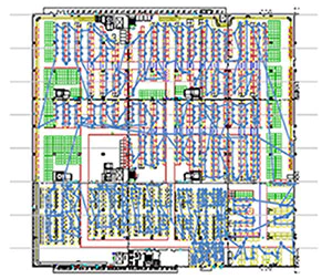 Visualization of operating flow lines