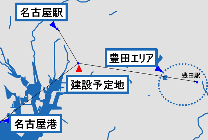 野田物流センター広域図
