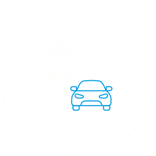 通勤手当を表すイラストアイコン