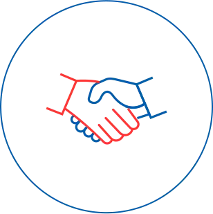 正社員登用制度を表すイラストアイコン