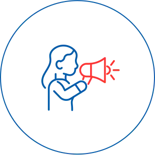 女性活躍推進委員会【ぱれっと】を表すイラストアイコン