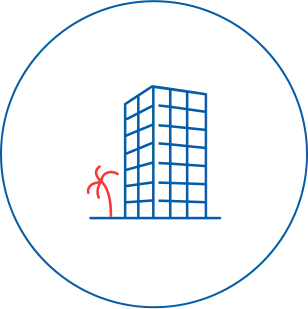 保養所を表すイラストアイコン