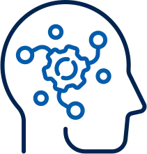 柔軟な発想を表現したイラストアイコン