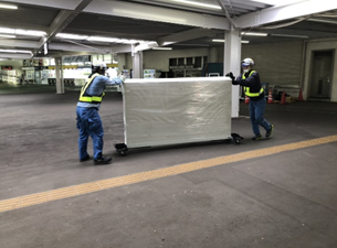 Moving into the station