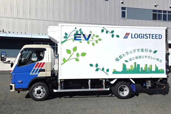 The EV truck used in the demonstration