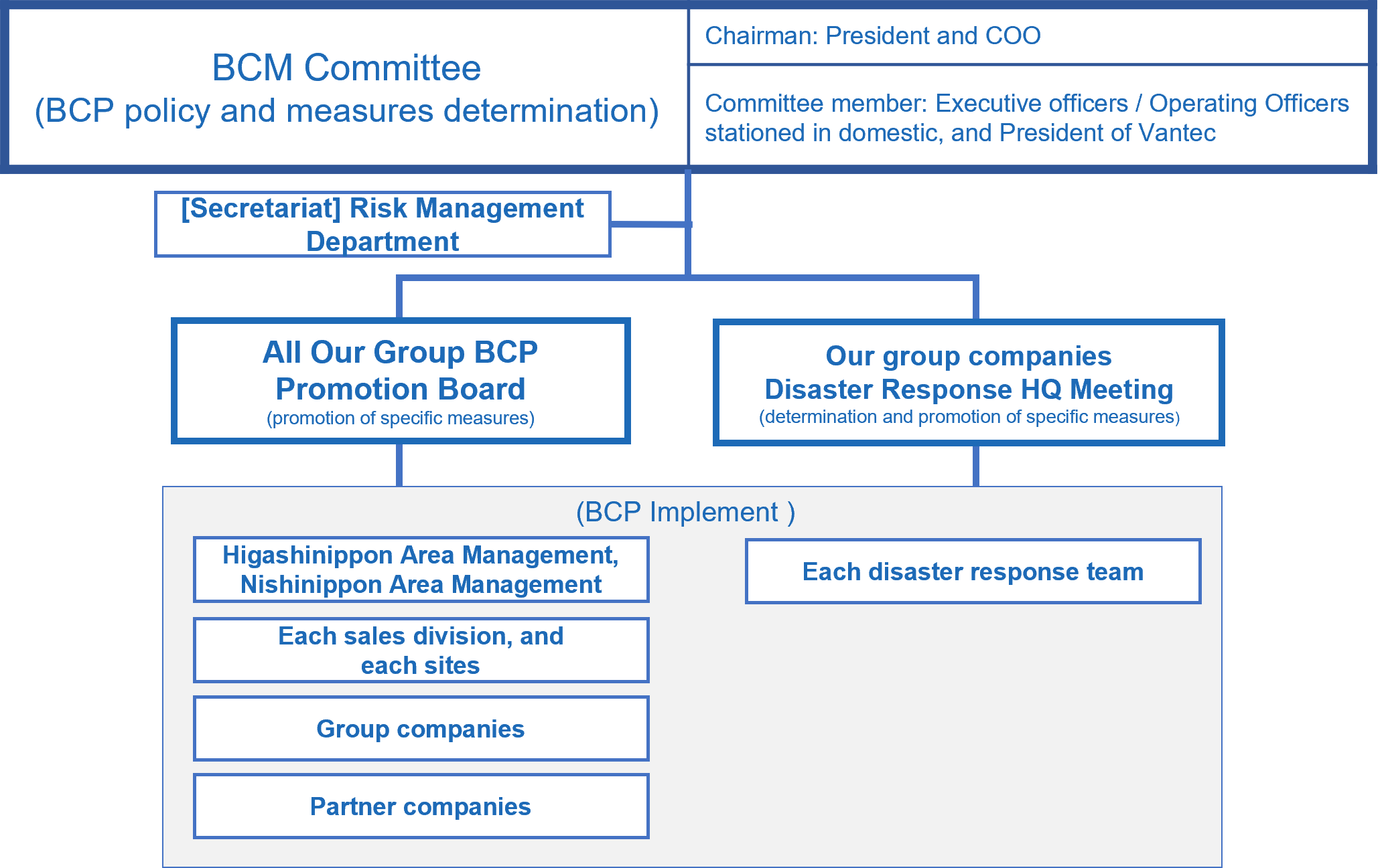 Business Continuity Management Structure,BCM