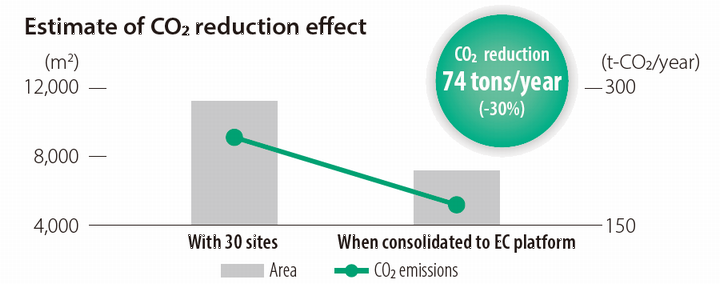 Estimate of CO<sub>2</sub> reduction effect