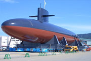 日本展示用退役潜水艦の移設