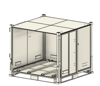 正面扉（観音開き仕様）開放時の様子