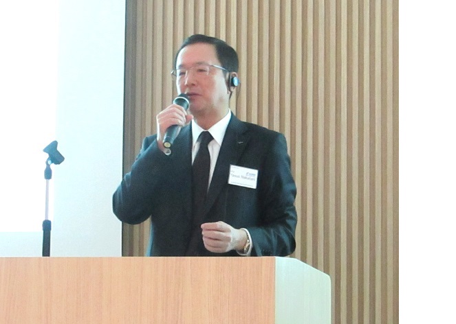 弊社中谷社長によるスピーチ