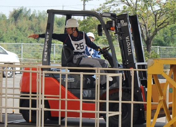 △運転競技の模様