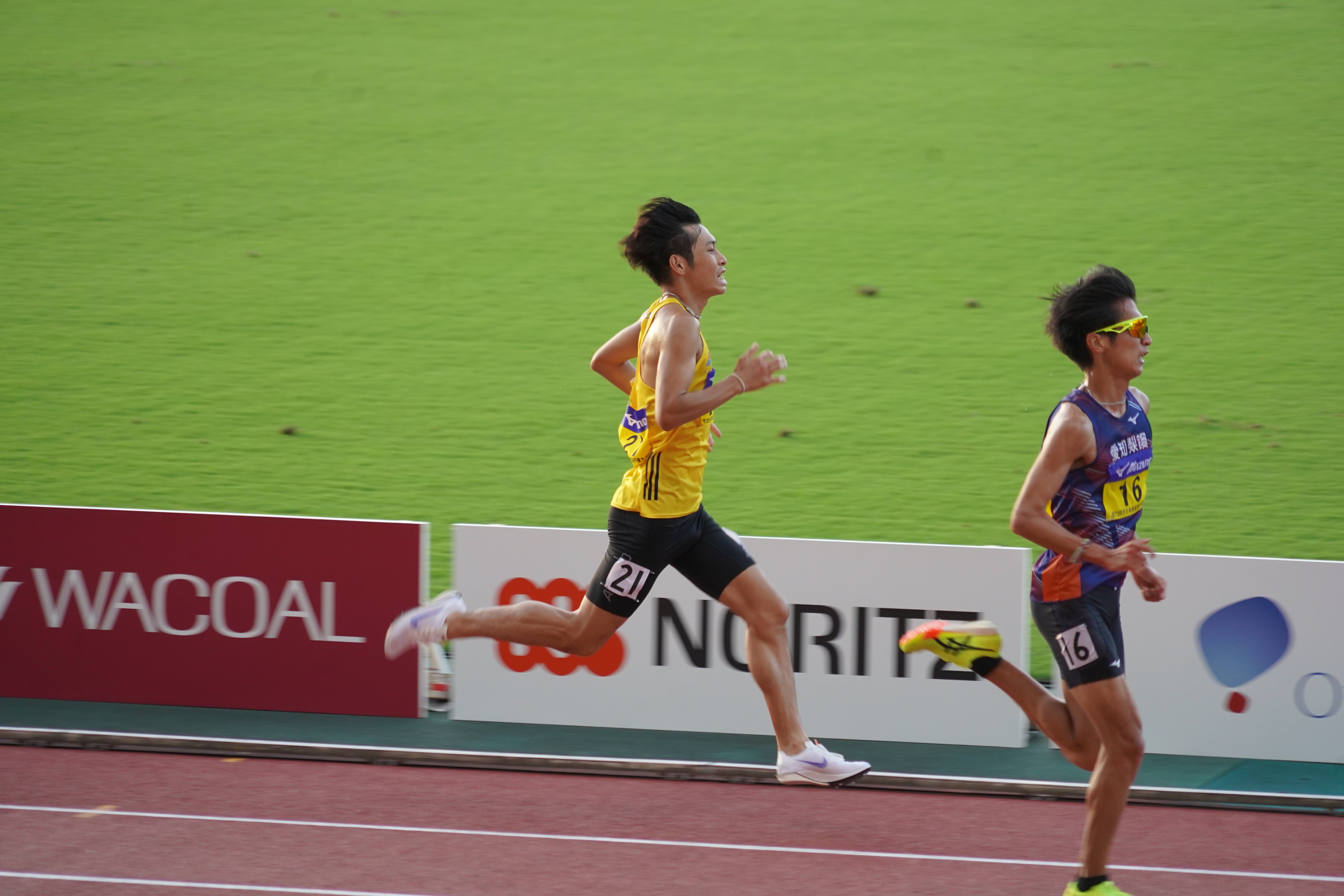 ラストスパートの山谷選手