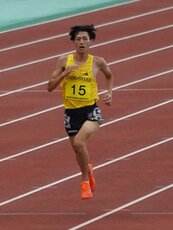 3組トップでゴールした海老澤選手