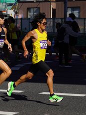 28㎞付近　四釜選手