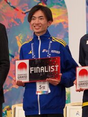 表彰式②(平林選手)