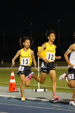 自己記録を更新した島田選手(No12)と夏明け好調をキープしている緒方選手(No13)