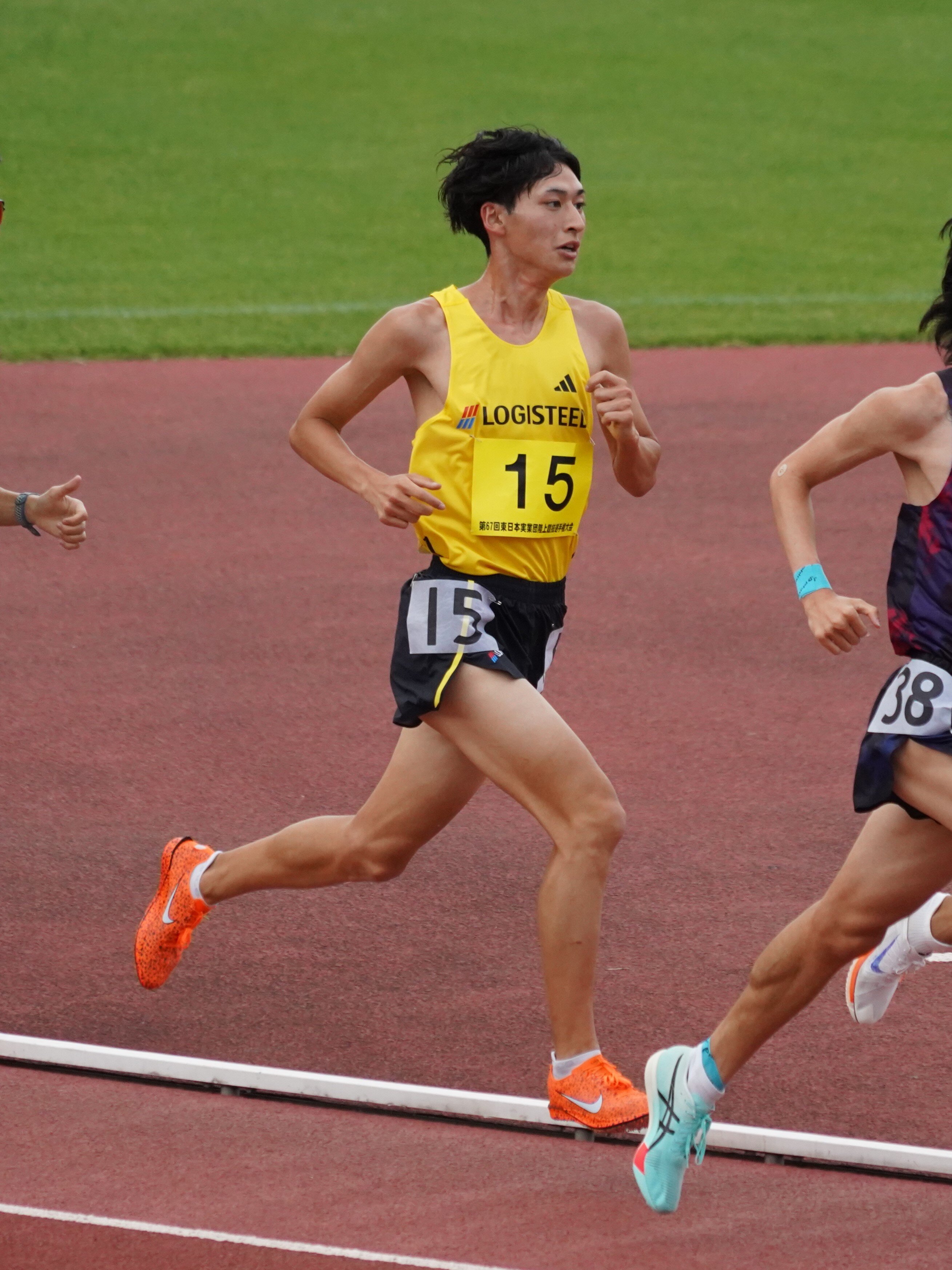 実業団デビュー戦で自己記録を更新した海老澤選手