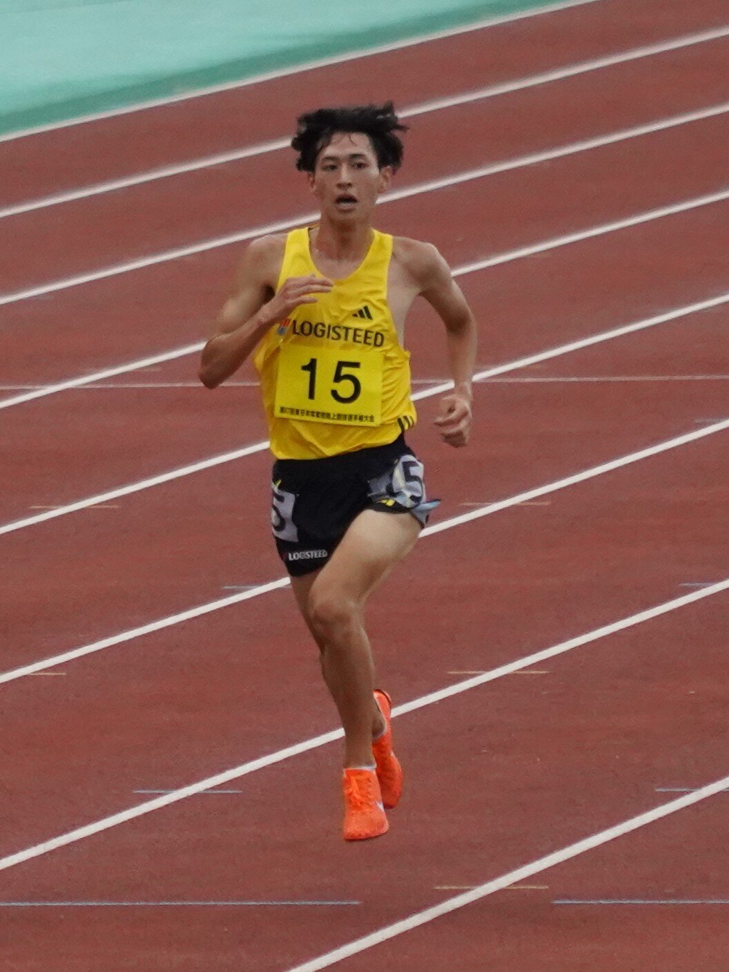3組トップでゴールした海老澤選手